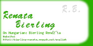 renata bierling business card